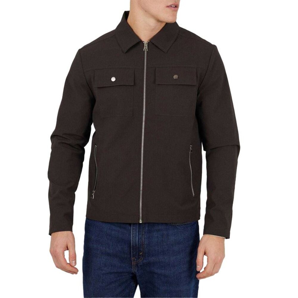 Brave Soul Mens Overshirt / Brown